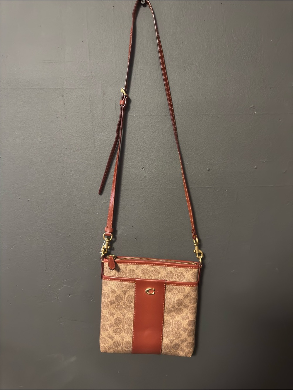 STEAL ‼️Coach Signature Leather Crossbody